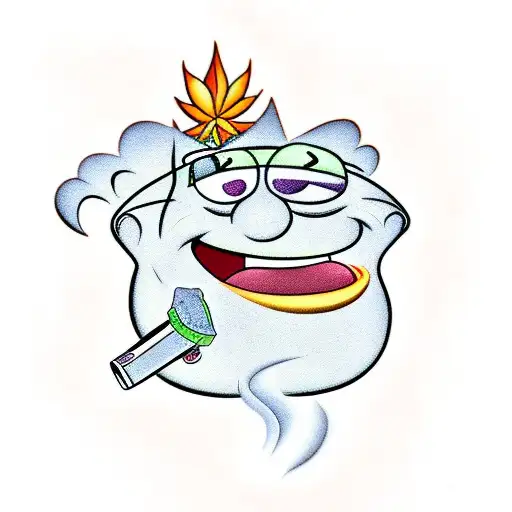 The Fairly Oddparents Cartoon Swaped In Cannabis Flower And Clipper Lighter