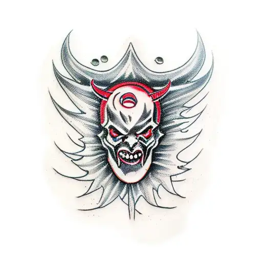 Demon Breaking Through The Skin