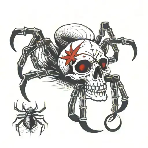Skull And Spider