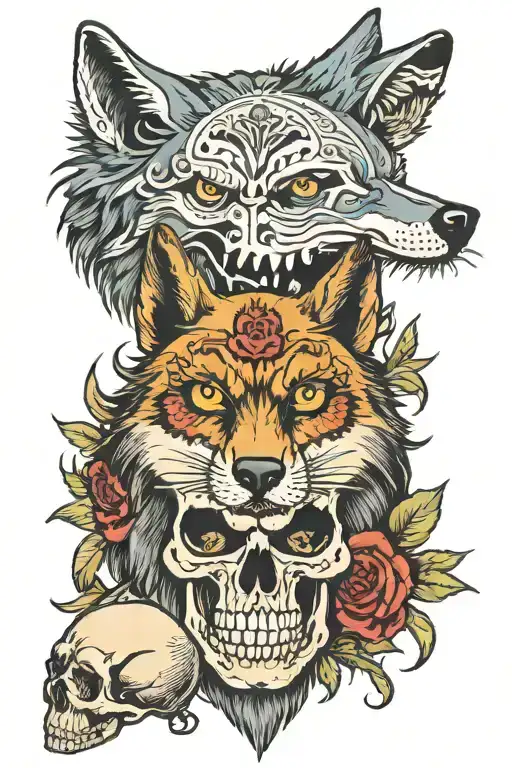 Wolf And Skull Money