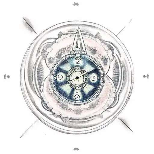A Zen Circle Inside A Pocket Watch