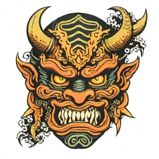 Nordic Japanese Oni Mask
