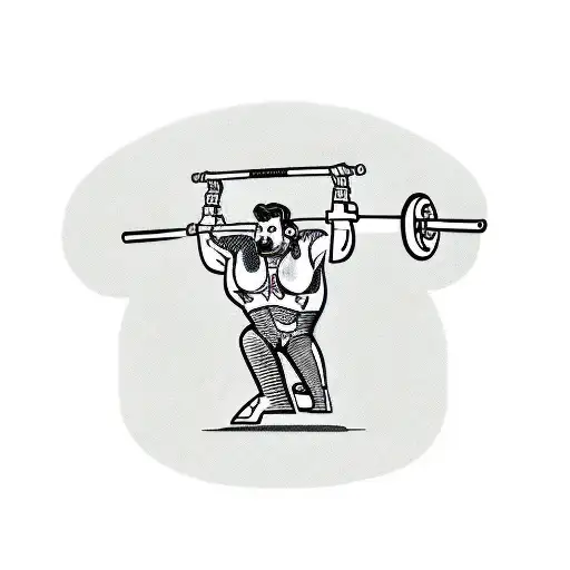 Weightlifter With Inspirational Quotes In Background