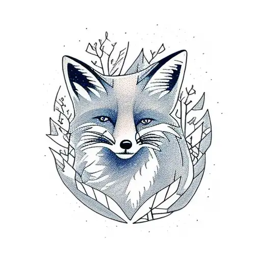 A Fox Hiking Through A Dense Forest