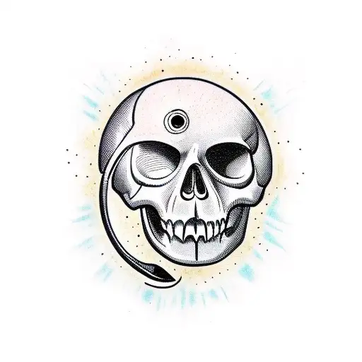 Eyeball With Skull As The Pupil