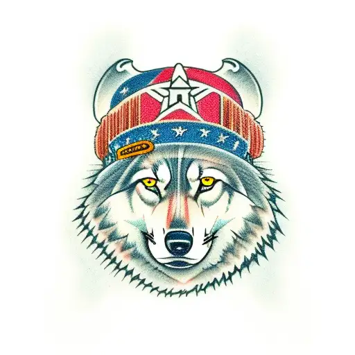 Apache Hat Wolf