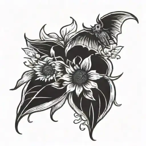 Sunflower Petals Become Bats