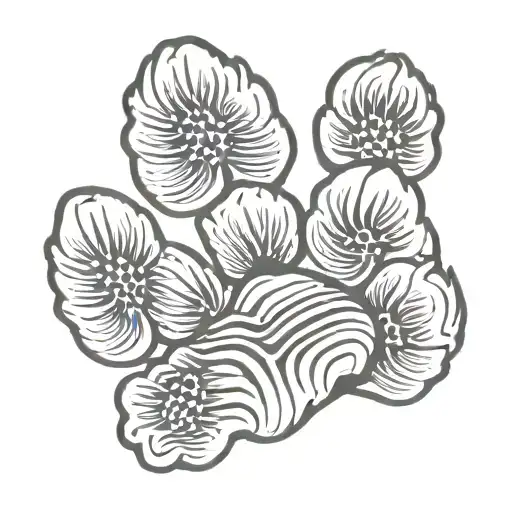 Clemson Tiger Paw Print