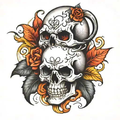 Demonic Skull With Isla Written Under It