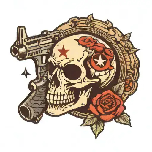 Punisher Skull With Ar 15 And 2Nd Amendment