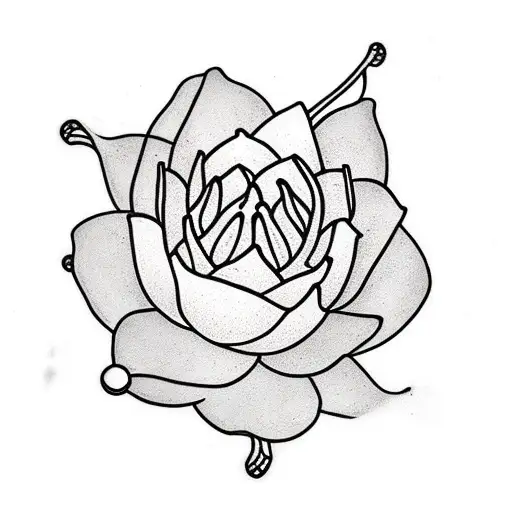 Lily Pad With Crown In Water