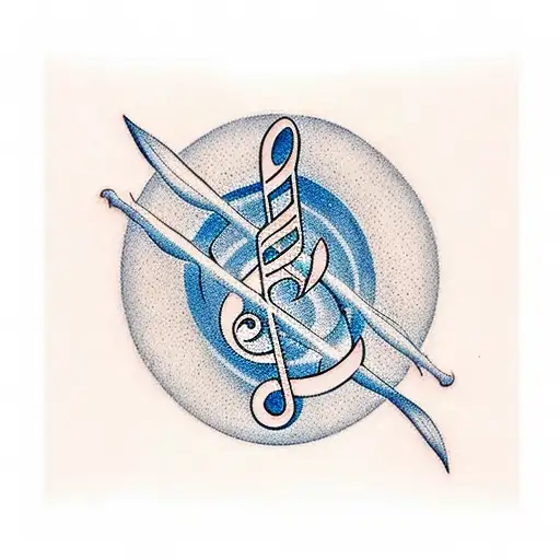 A Beautiful Nature Scene With Musical Notes Forming The Shape Of The Number 27