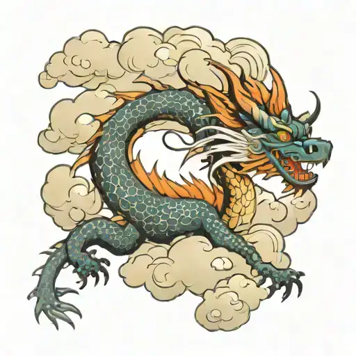 Dragon Clouds For Back Ground