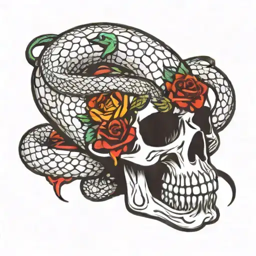 Skull And Snake