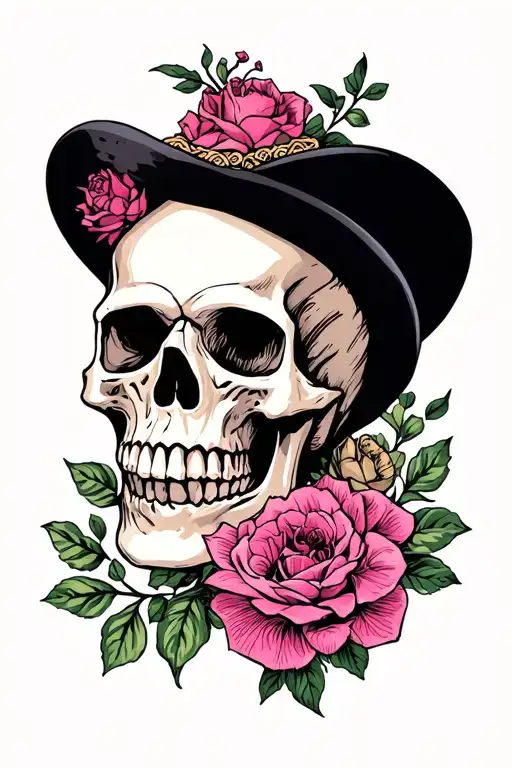 Skull And Pink
