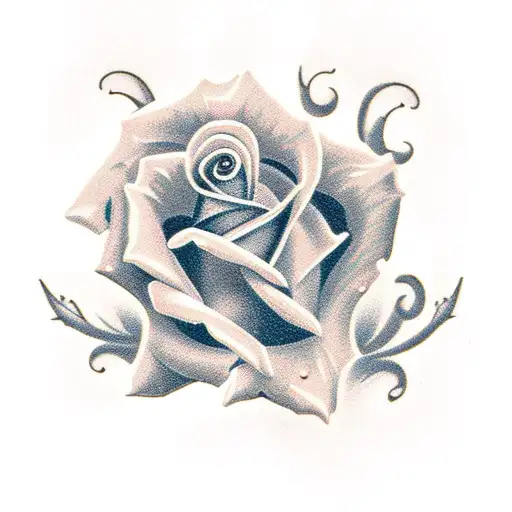 Rose With 143 Numbering Inside