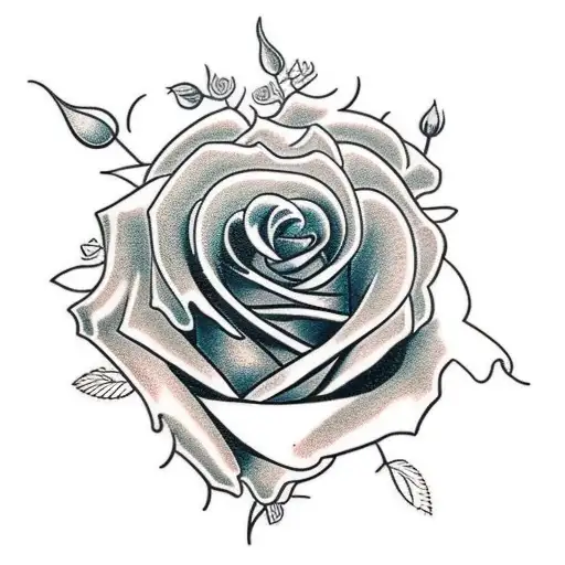 Rose With 143 Numbering Inside