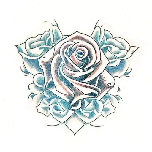 Forearm Tattoo In The Form Of Speed Slides Around A Skull With Roses