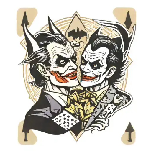 Batman Et Joker Playing Card