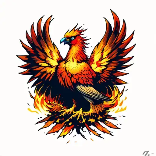 Phoenix Rising From The Ashes