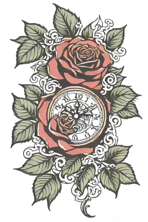 Rose Clock And Rose