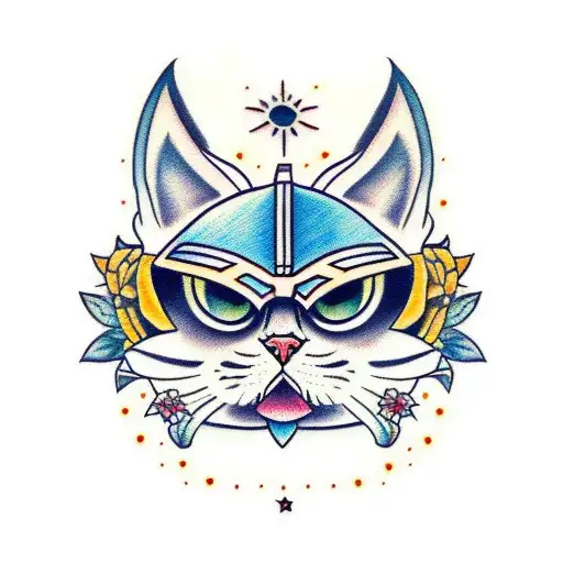 Persian Cat With Mandalorian