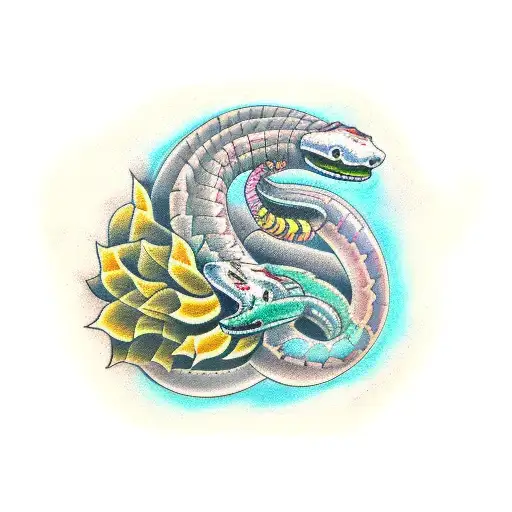 Serpent Around The Sunflower