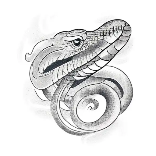 Snake With Parrot Head