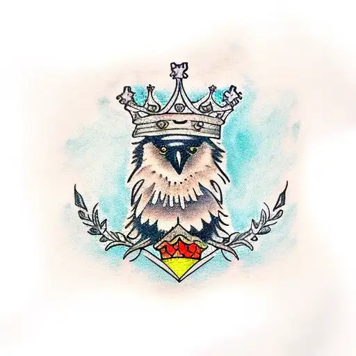 Crow Wearing A Crown