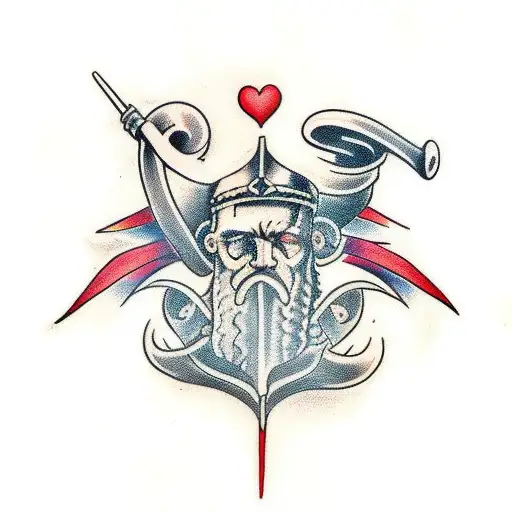 Viking Arm Telling A Story Of Tragic Love