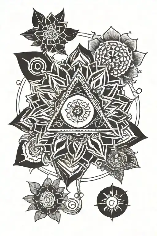 Chakras Black Ink