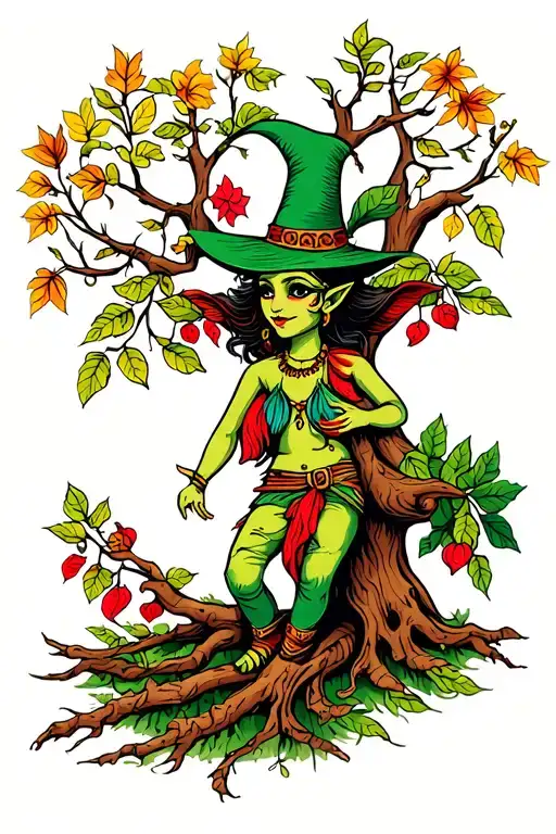 Duende And Tree