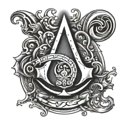 Assasins Creed 2 Logo And Symbol Intertwined
