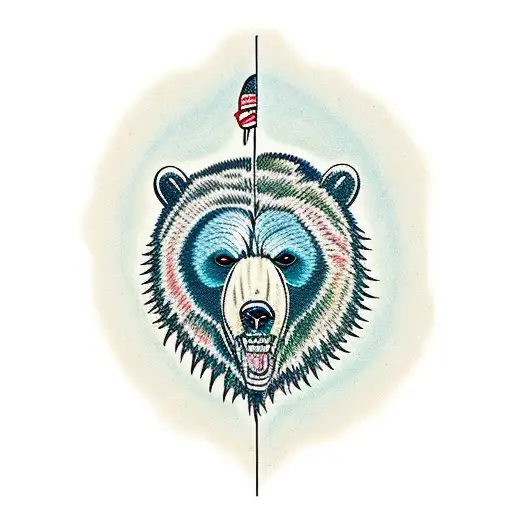 Grizzly Bear In The Woods