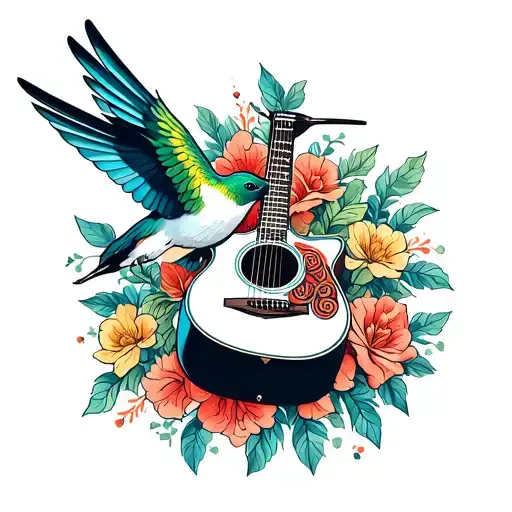 Hummingbird Acoustic Guitar