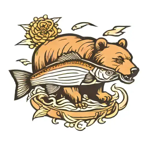 Bear And Smallmouth Bass