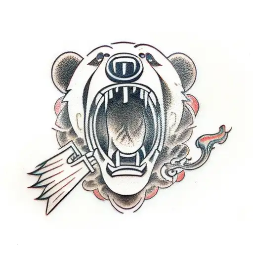 Bear Head Mouth Closed