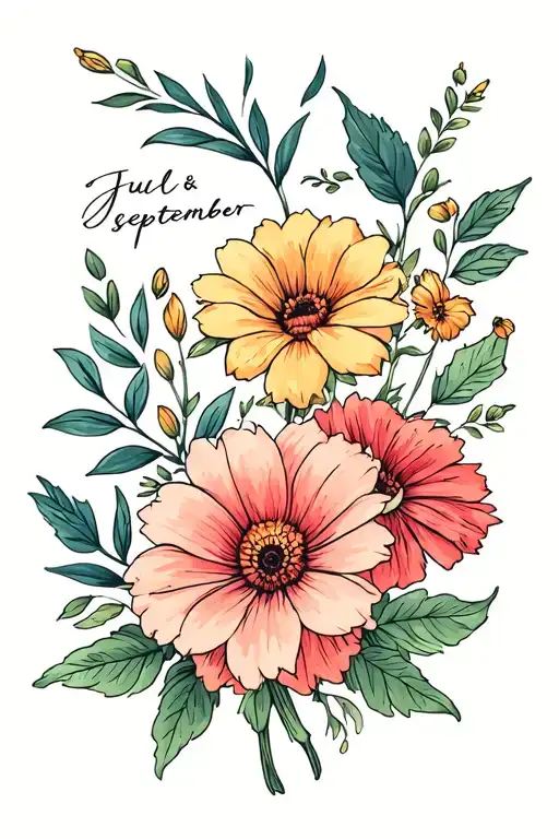 July And September Birth Flower