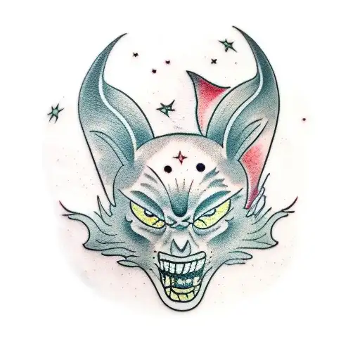 Bats Moon Smoke Crack