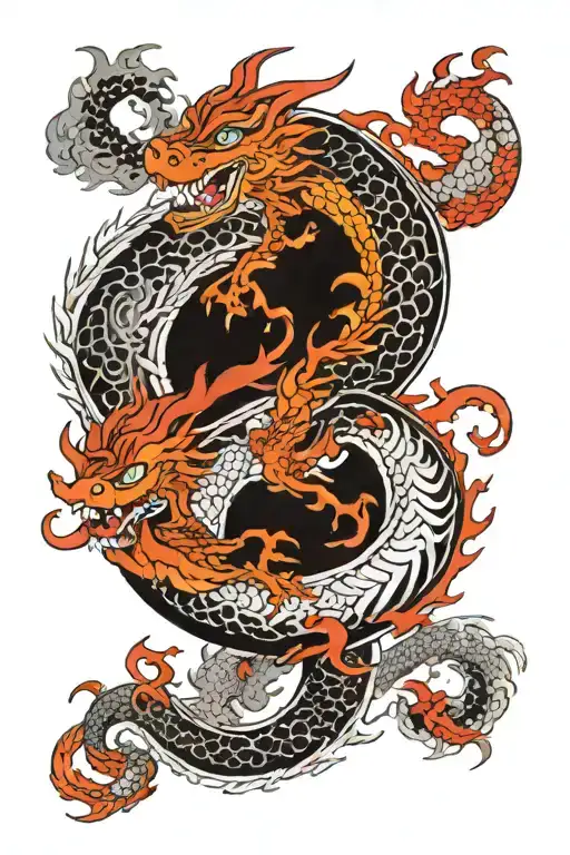 The Yin And Yang Dragon