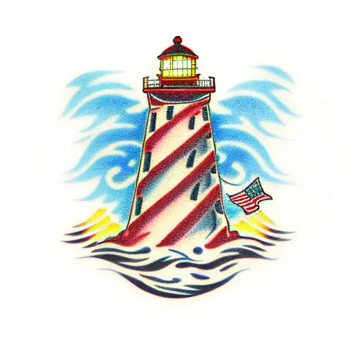 Lighthouse Shinning Light