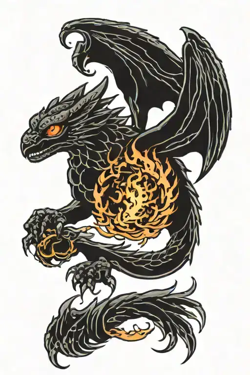 Toothless The Night Fury Emerging Like A Phoenix Rising From The Ashes