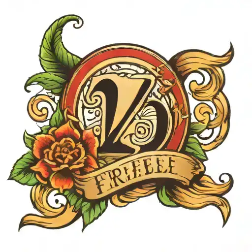 Word Free With Number 224 Incorporated Into The Design