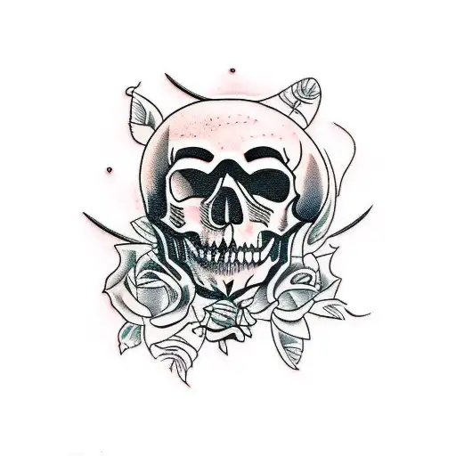 Blackwork Skull