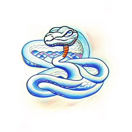 Snake Creating Symbol Of Infinity