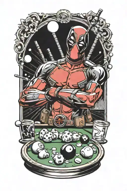Deadpool Shooting Pool 8 Ball