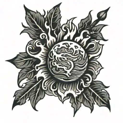 Earth On Fire Surrounded