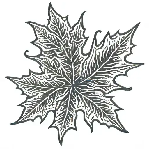 Maple Leaf Background With 1973 Inside