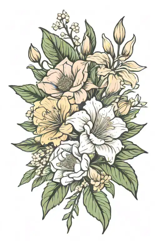 Lilly Lilli Of The Valley Rose Poppy Gladiolus Morning Glory Chrysanthemum Peony