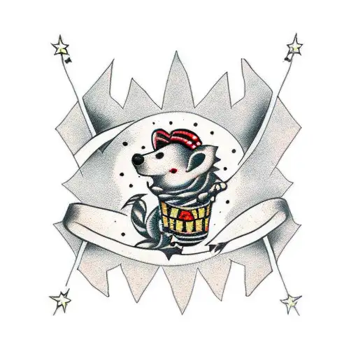 Trash-polka Rat Black Red